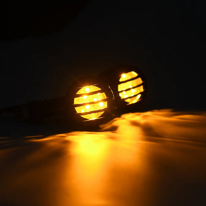 Direccionales LED Bobber / Chopper | Negro Mate