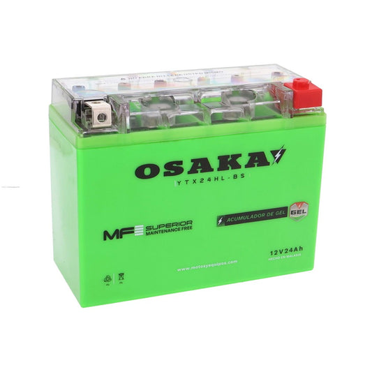 Bateria Sellada GEL OSAKA YTX24HL-BS | 12V 18Ah