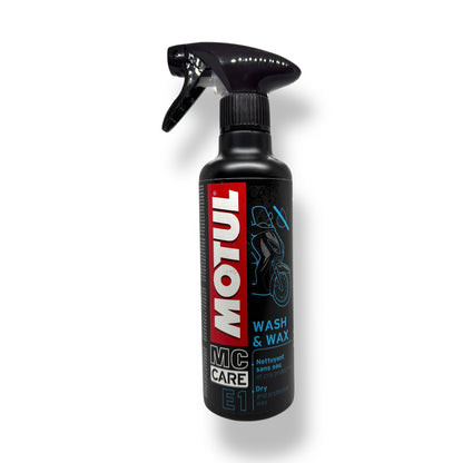 Cera y Abrillantador Motul E1 Wash & Wax en Seco (400ml)