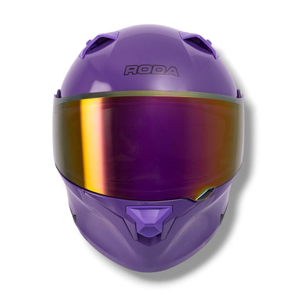 Casco RODA Rush Morado Abatible (DOT)