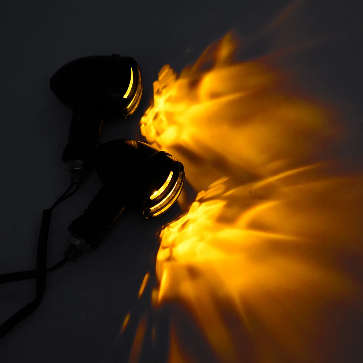Direccionales LED Bobber / Chopper | Negro Mate