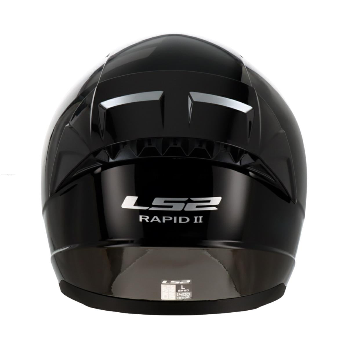 Casco Cerrado LS2 Rapid II - Negro Brillante (ECE)
