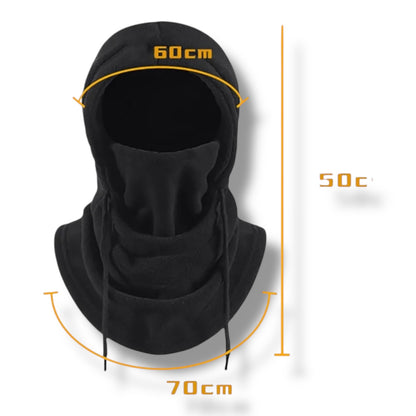 Máscara de invierno con pasamontañas térmico con capucha