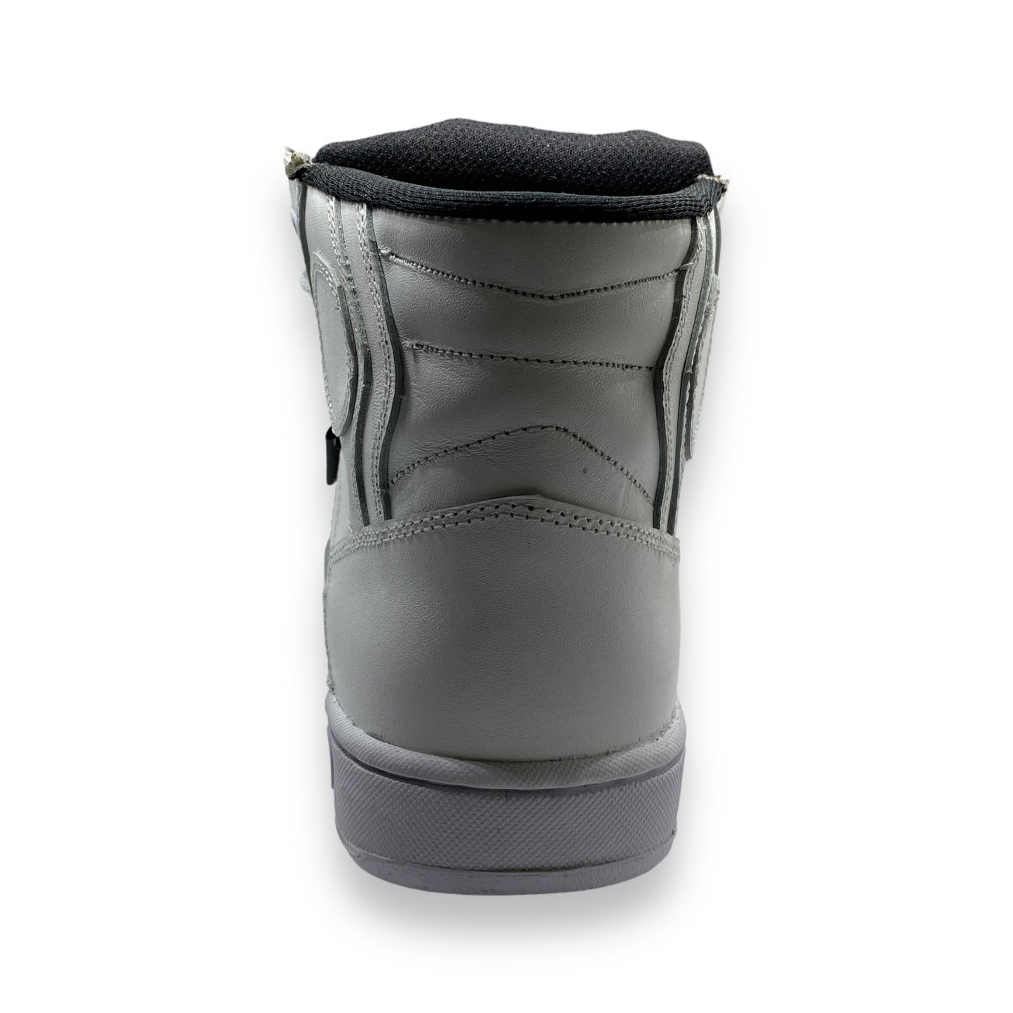 Tenis blancos tipo botin para motociclista con protecciones HUMO