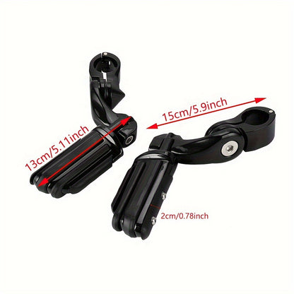 Posapies ajustables para defensa de 1 1/4” y 1”