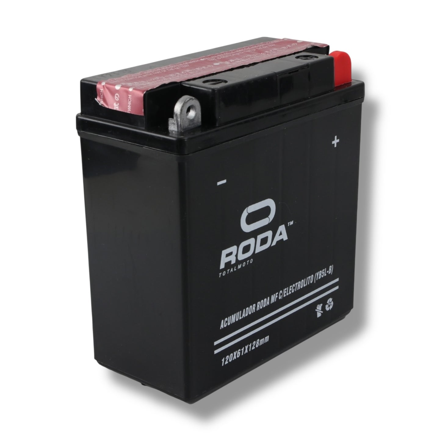 Acumulador MF con Electrolito Roda YB5L-B (12V / 5A)