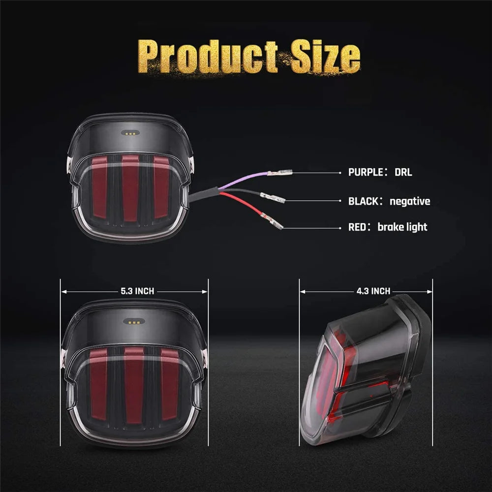 Calavera stop Falcon Claw luz trasera LED para H-D