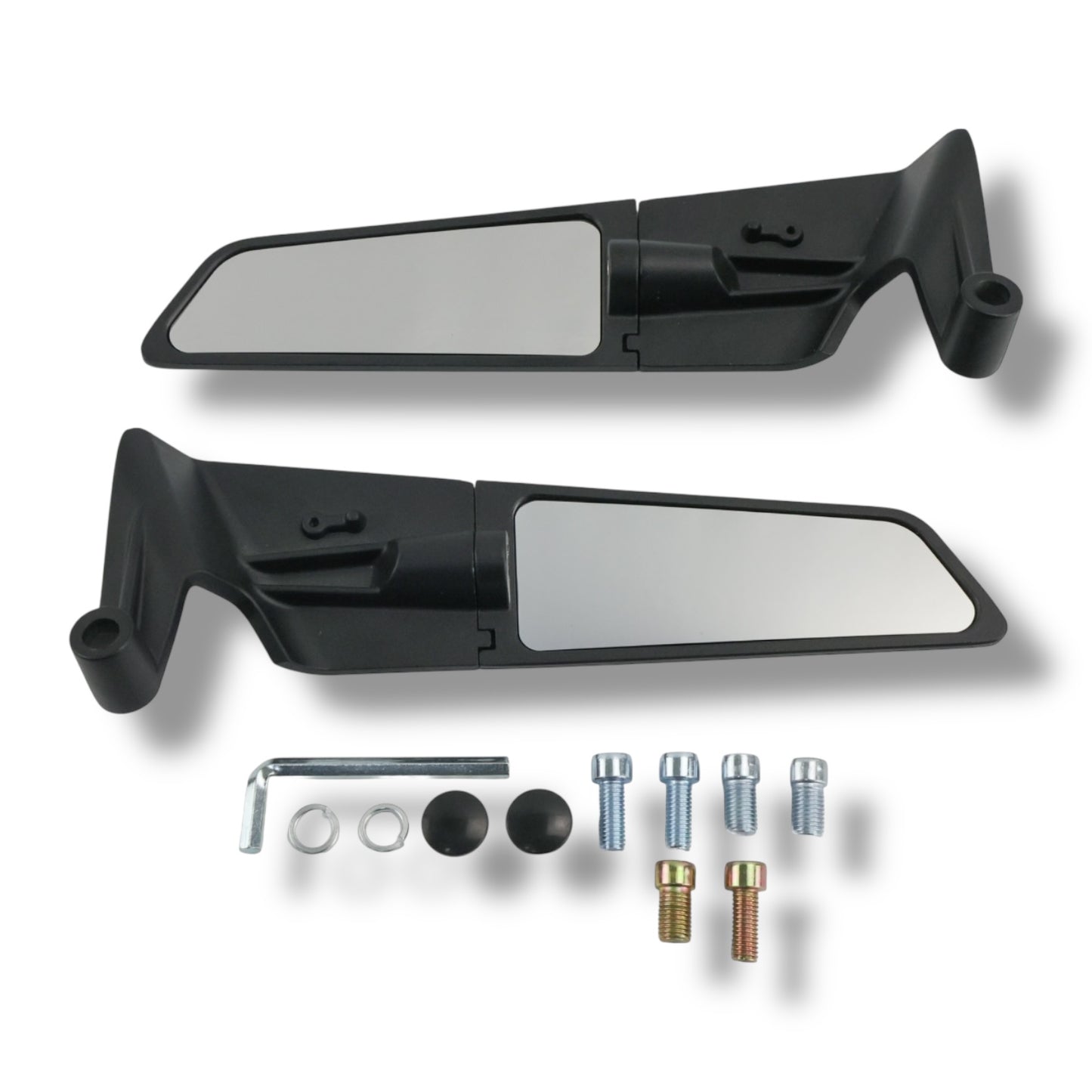 Espejos deportivos tipo alerón (H2) base universal