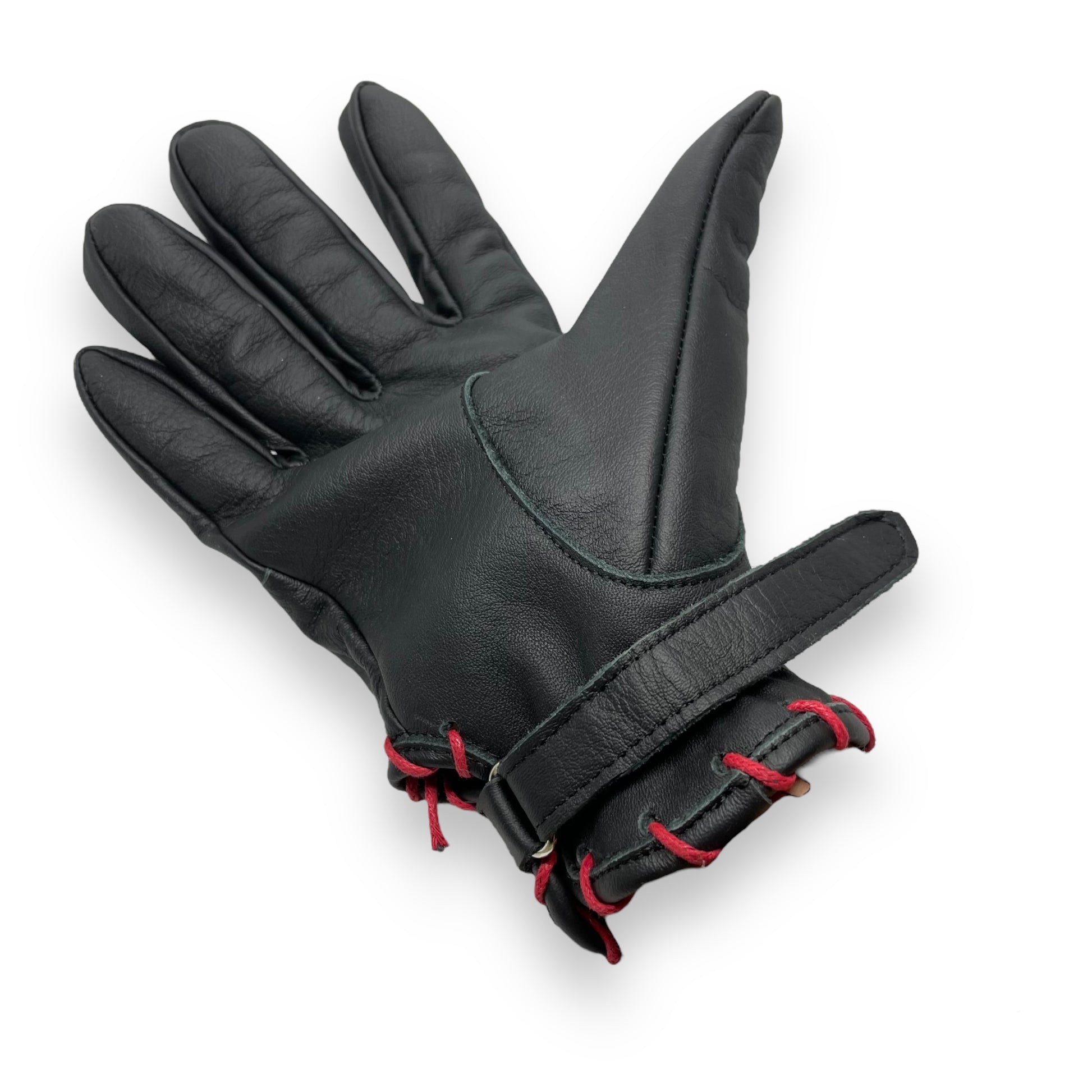 Guante negro vintage cosido - Main Image