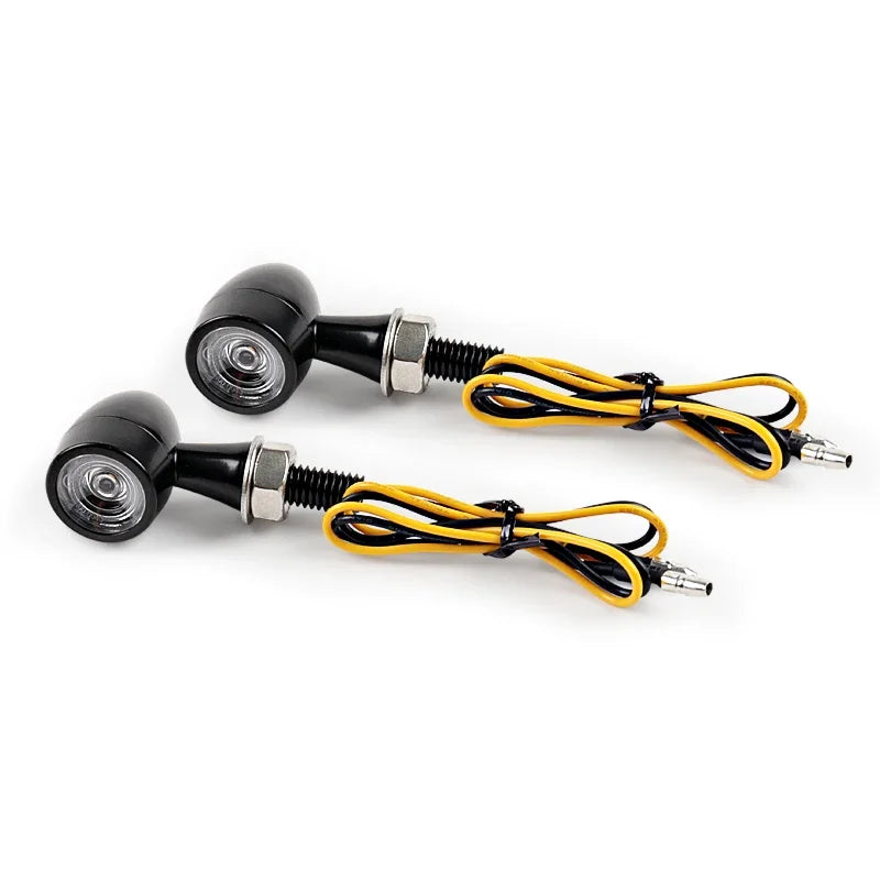 Mini Direccionales LED Tipo Bala 8mm | Ámbar / Rojo