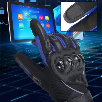 Guantes negros impermeables con protecciones para invierno