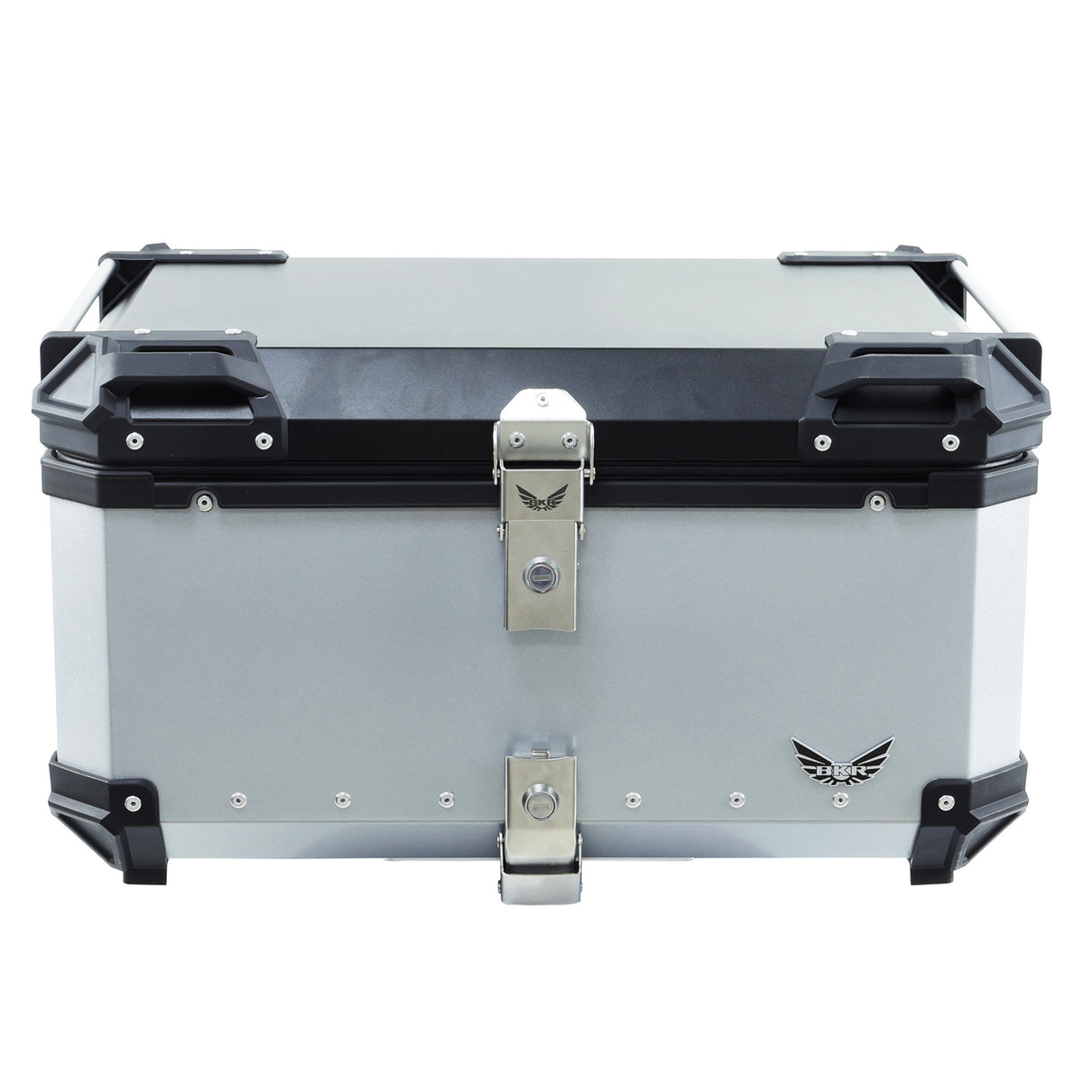 Caja Trasera de Aluminio BKR 65 Litros Plateada | Top Case para Motocicleta