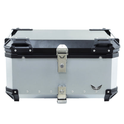 Caja Trasera de Aluminio BKR 65 Litros Plateada | Top Case para Motocicleta