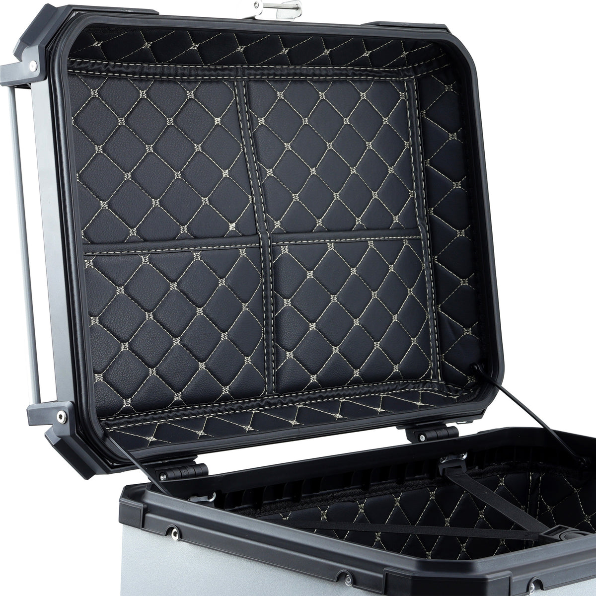 Caja Trasera de Aluminio BKR 65 Litros Plateada | Top Case para Motocicleta