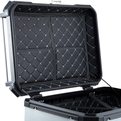 Caja Trasera de Aluminio BKR 65 Litros Plateada | Top Case para Motocicleta