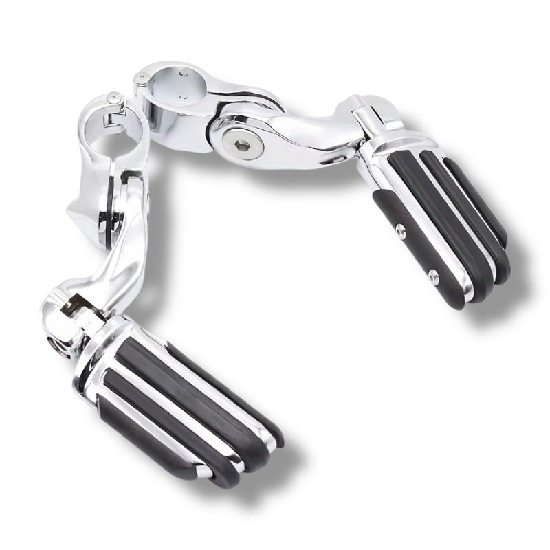 Posapies ajustables para defensa de 1 1/4” y 1”