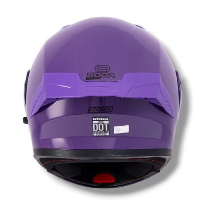 Casco RODA Rush Morado Abatible (DOT)