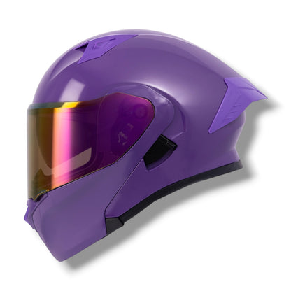 Casco RODA Rush Morado Abatible (DOT)