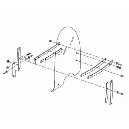 Bujes de montaje para parabrisas (4 piezas)