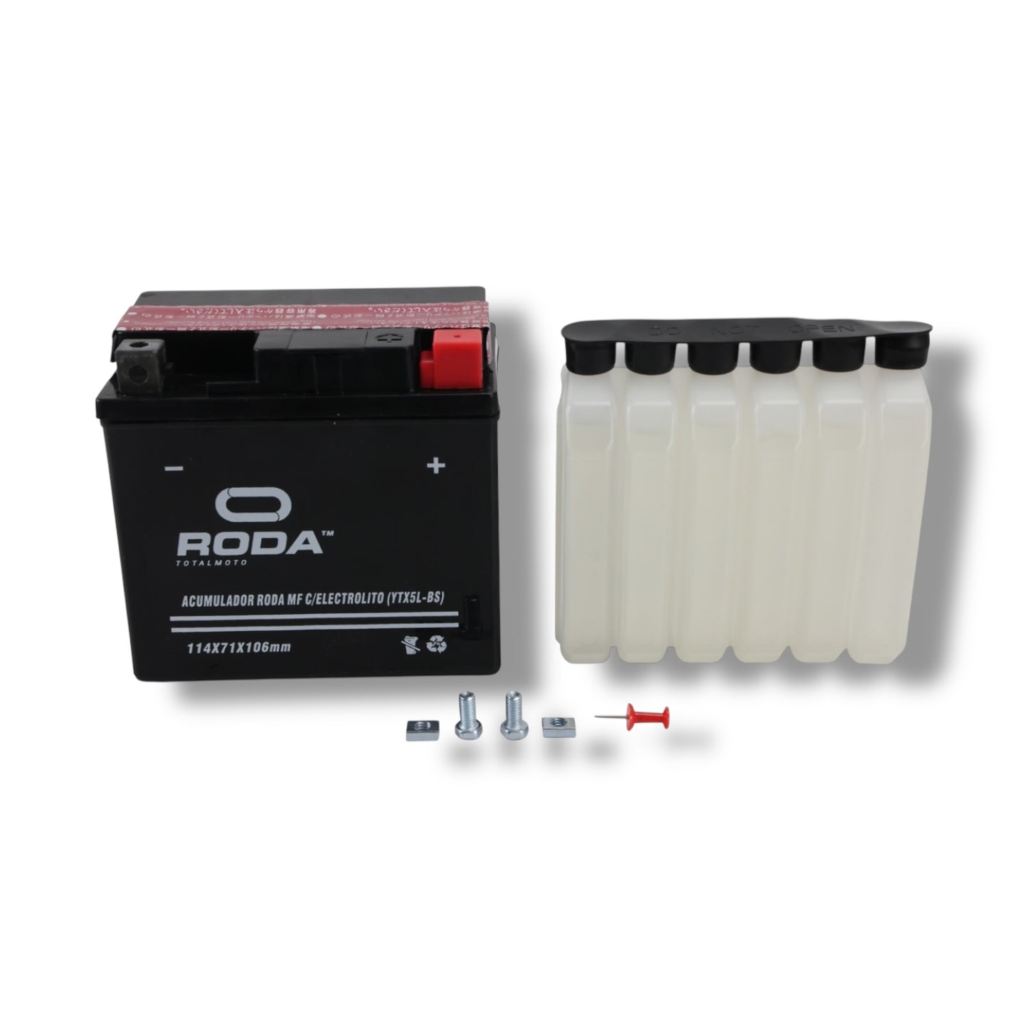 Acumulador MF con Electrolito Roda YTX5L-BS (12V / 4A)