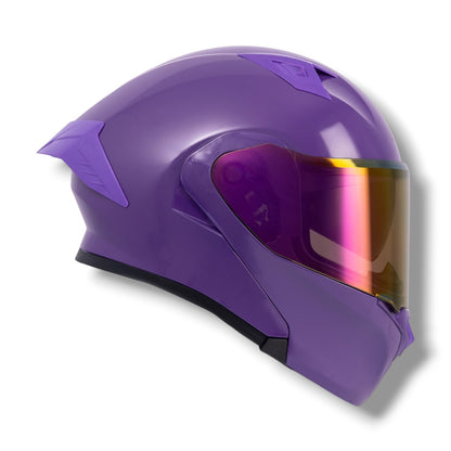 Casco RODA Rush Morado Abatible (DOT)