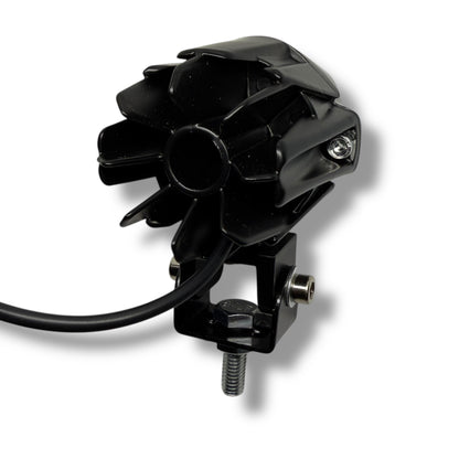 Par de faros auxiliares 3” tipo lupa luz amarilla y blanca 30w