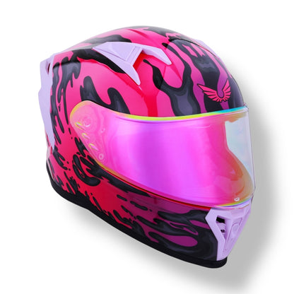 Casco cerrado BKR Hawk Rosa Slime (DOT / ECE)