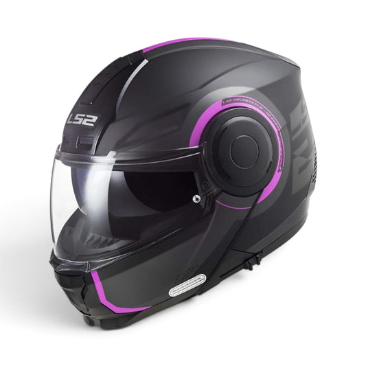 Casco Abatible LS2 Scope II Arch Titanium Mate/Rosa FF902 | ECE