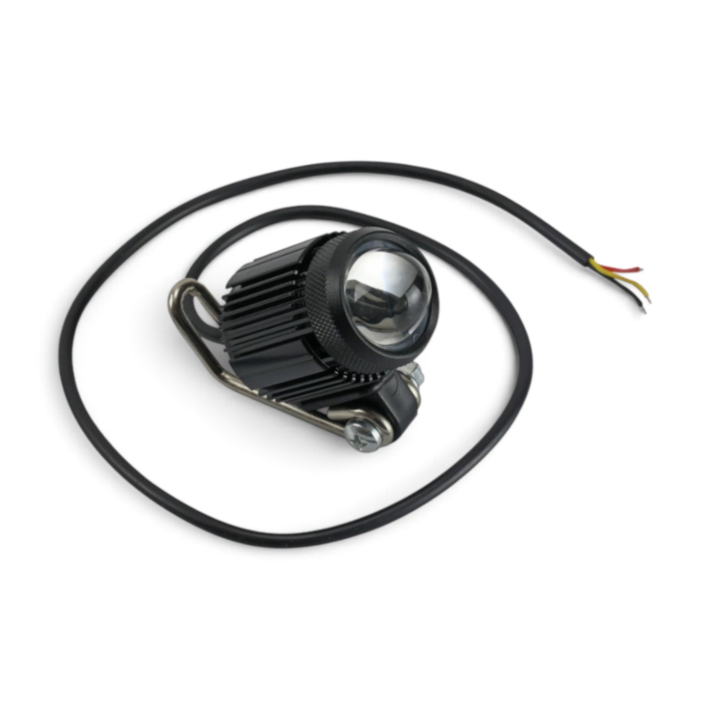 Faro auxiliar LED cuadrado con lupa | Estrobo + DRL