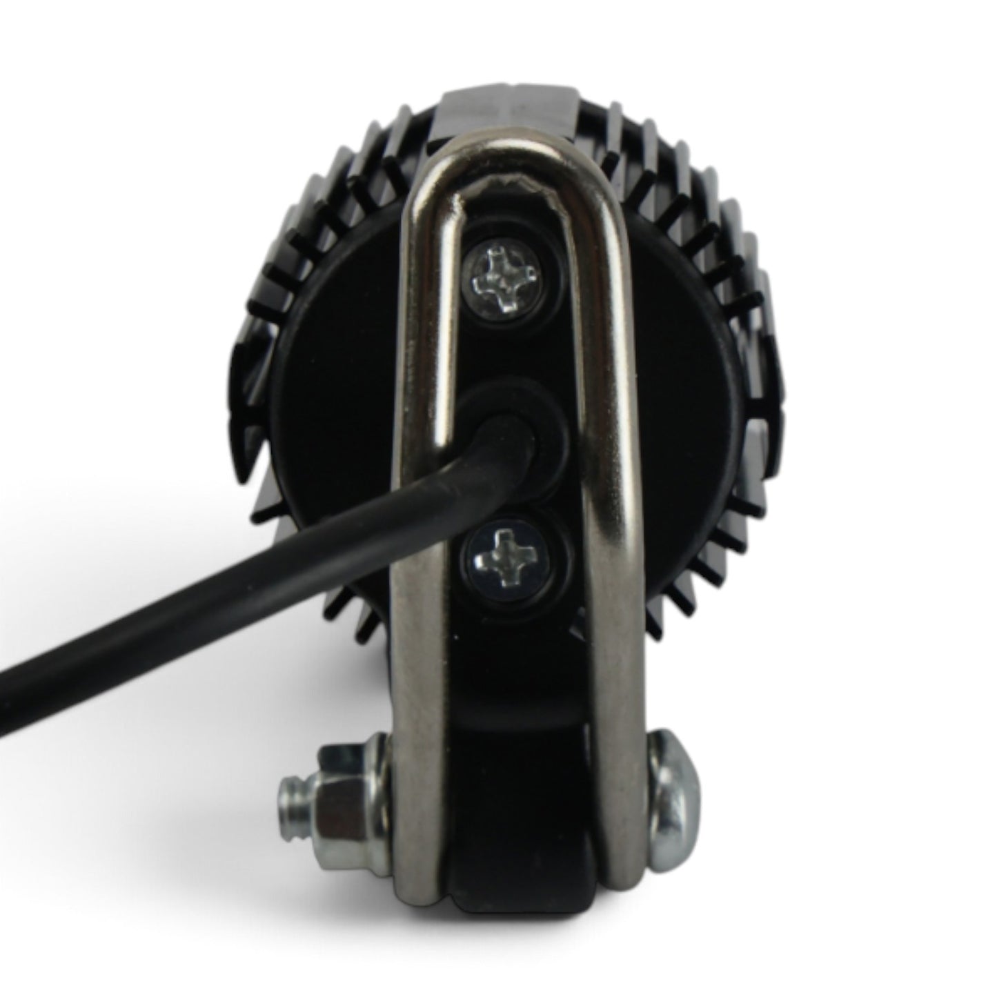 Faro auxiliar LED cuadrado con lupa | Estrobo + DRL