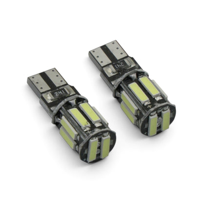 Foco LED T10 Pellizco 10 LEDs 12V | Varios Colores | Set