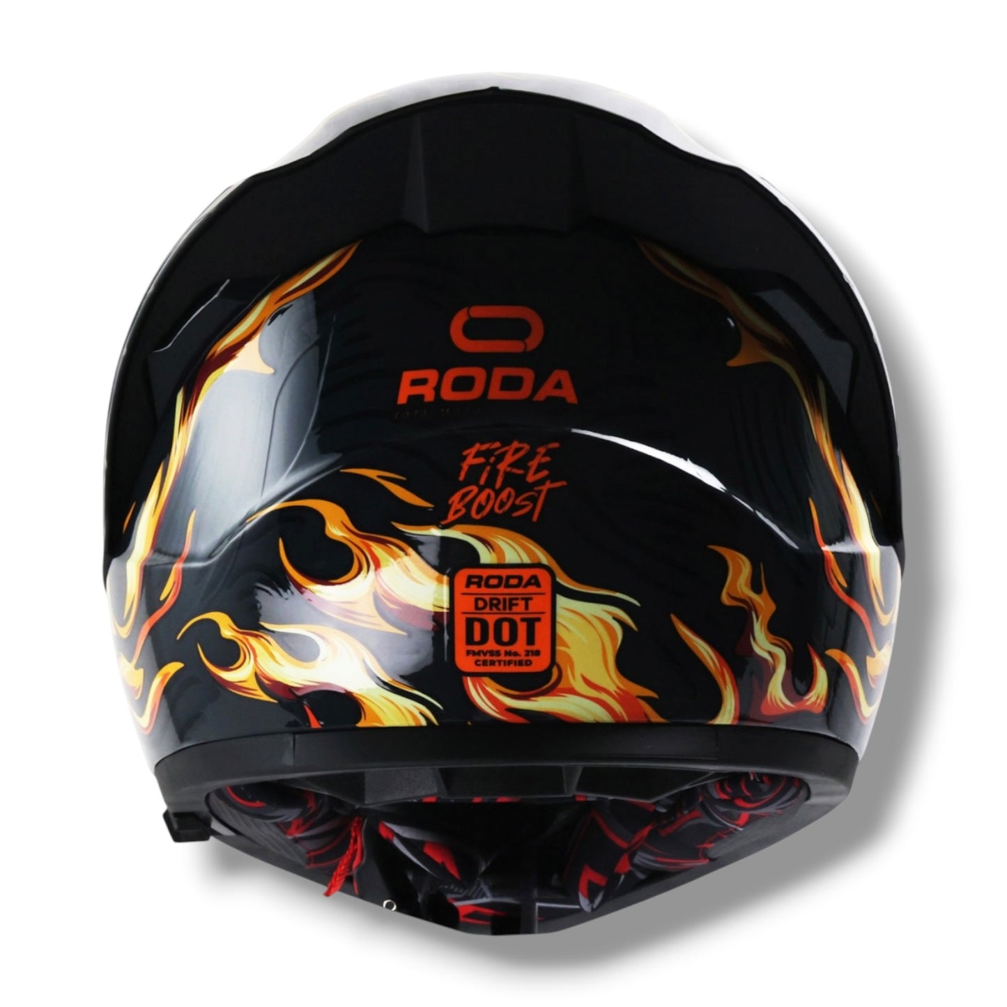Casco RODA Drift Fire Boost Negro (DOT)