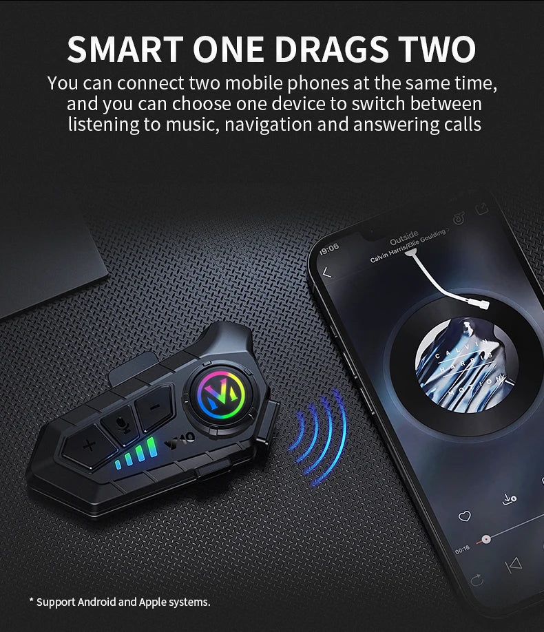 Intercomunicador Bluetooth para Casco Y10