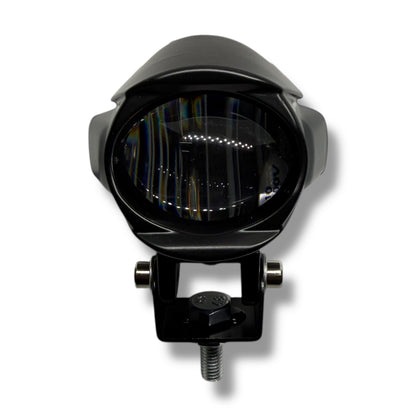 Par de faros auxiliares 3” tipo lupa luz amarilla y blanca 30w