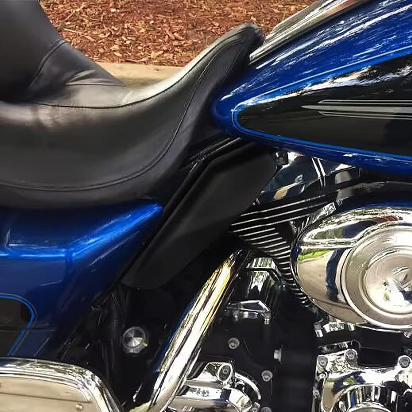 Deflector de aire de marco escudo térmico para Harley Touring 09-16