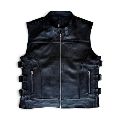 Chaleco Chopper de Piel Genuina | Roma