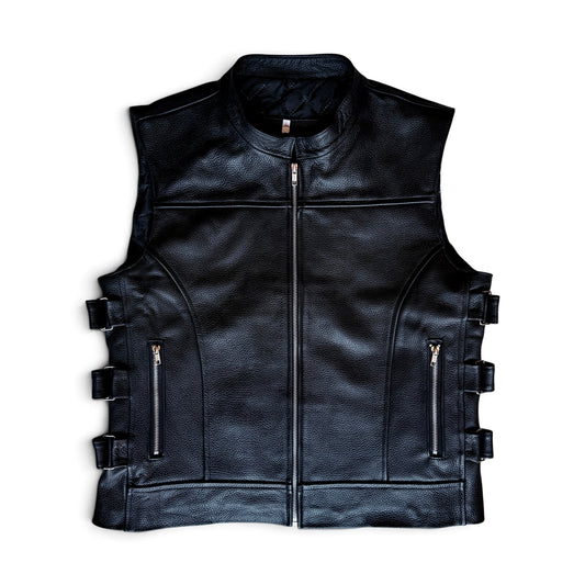 Chaleco Chopper de Piel Genuina | Roma
