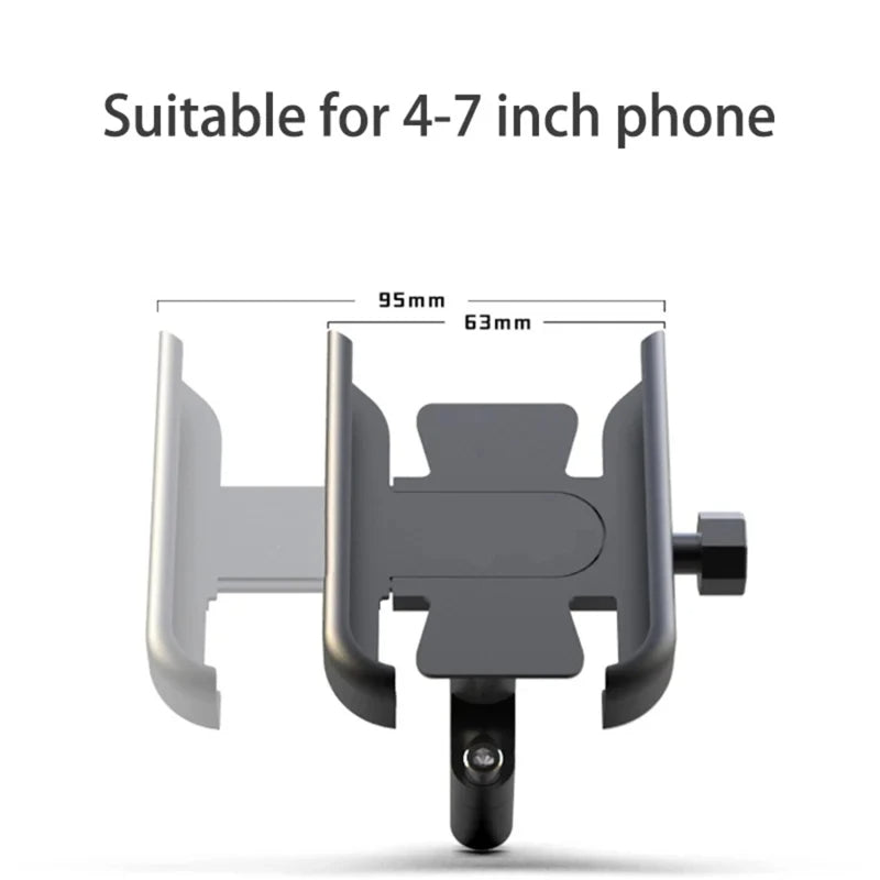 Porta celular metálico base espejo