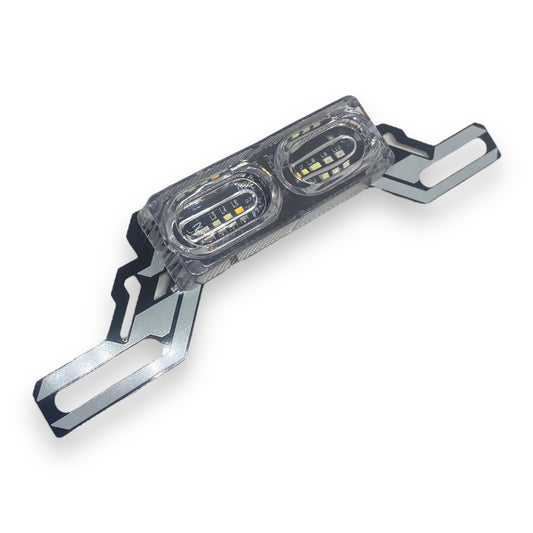 Porta placa con luz LED