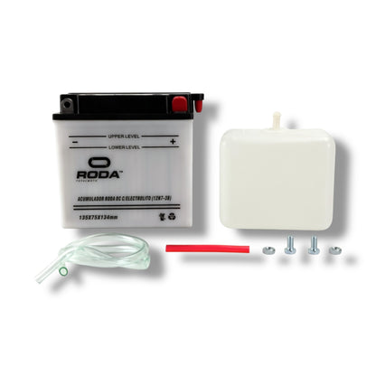 Acumulador DC con Electrolito Roda 12N7-3B (12V / 7A)