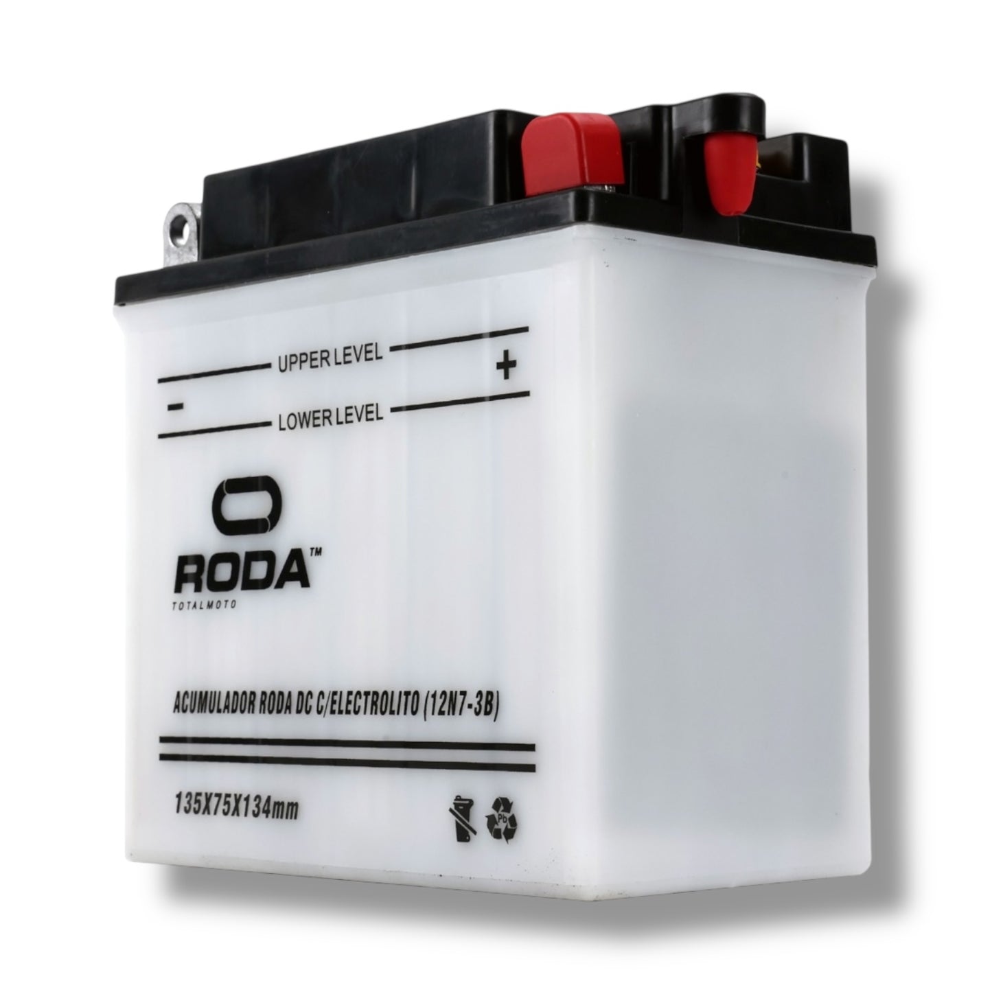 Acumulador DC con Electrolito Roda 12N7-3B (12V / 7A)