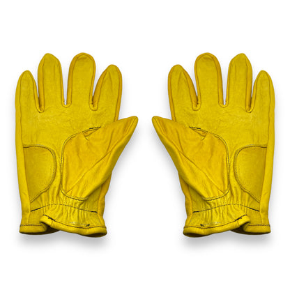 Guantes vintage de piel Mustard