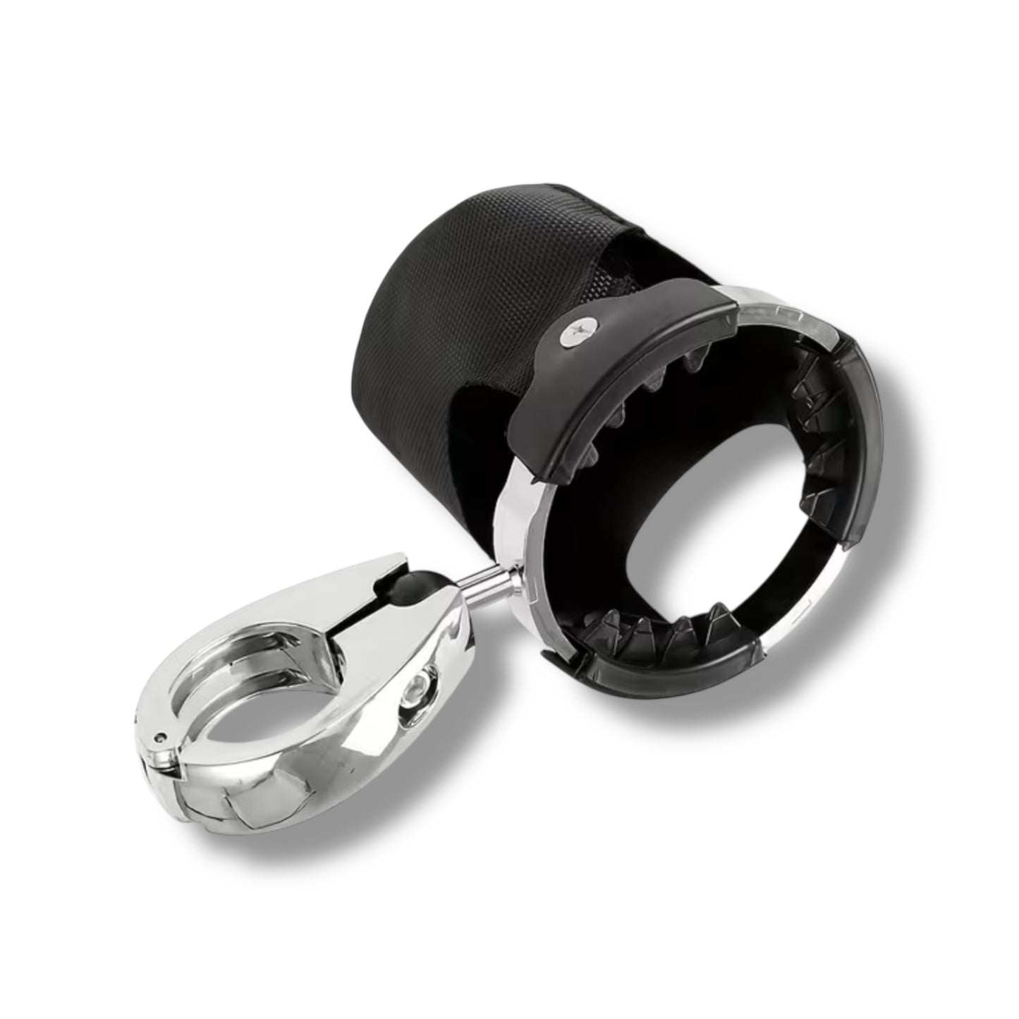 Portavasos para motocicleta 360° cromado (ABS)