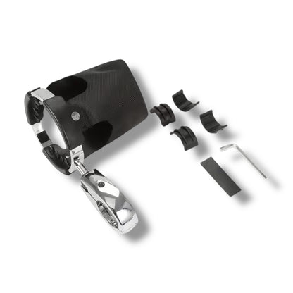 Portavasos para motocicleta 360° cromado (ABS)