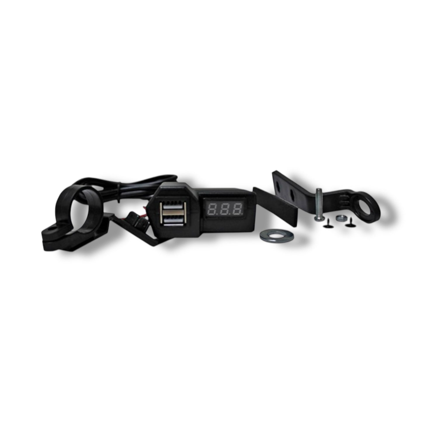 Cargador USB dual con pantalla medidor de voltaje