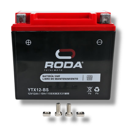 Acumulador Sellado SMF YTX12-BS RODA