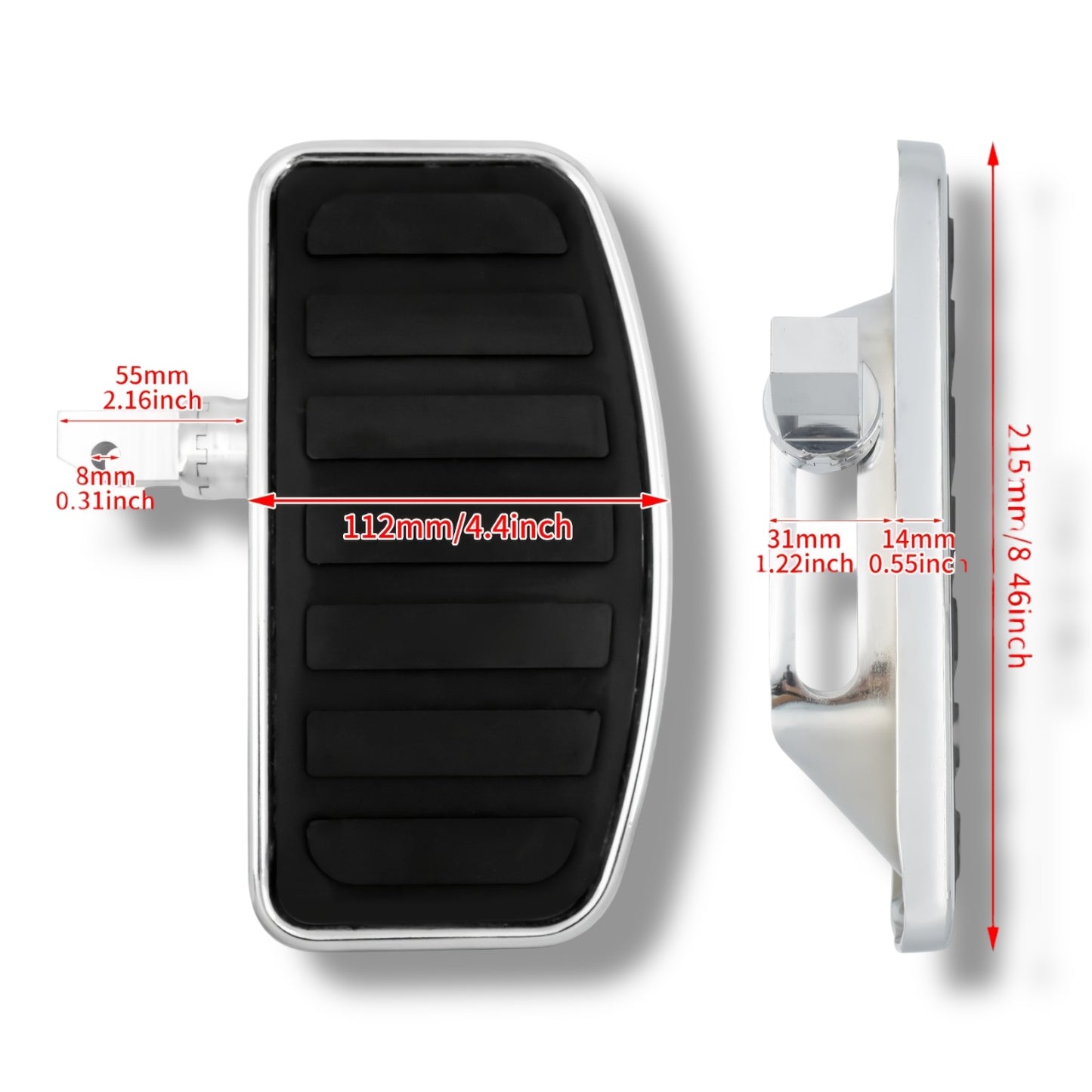 Reposapiés de Pasajero para Motocicleta Honda VTX 1300 / 1800