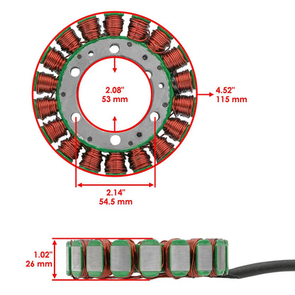 Estator para Yamaha V-Star 650 (XVS650) 2004–2016