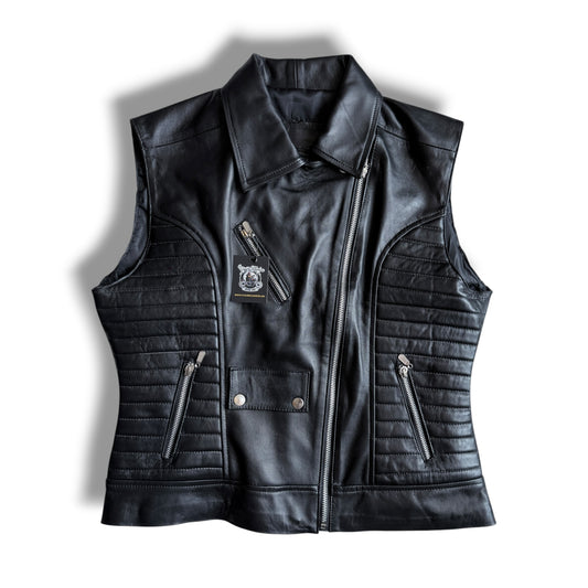 Chaleco de piel Rocker para dama ll