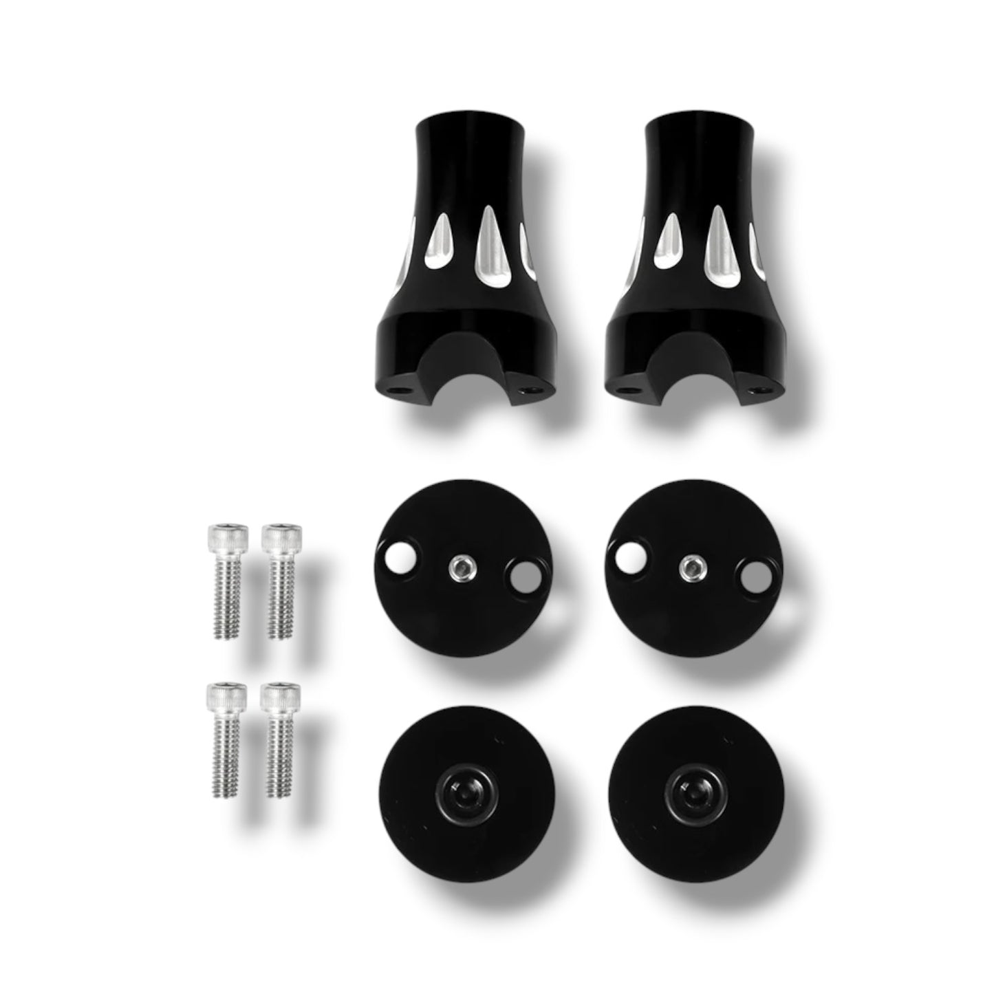 Elevadores de Manillar Universales 1” – Abrazaderas CNC (Par)